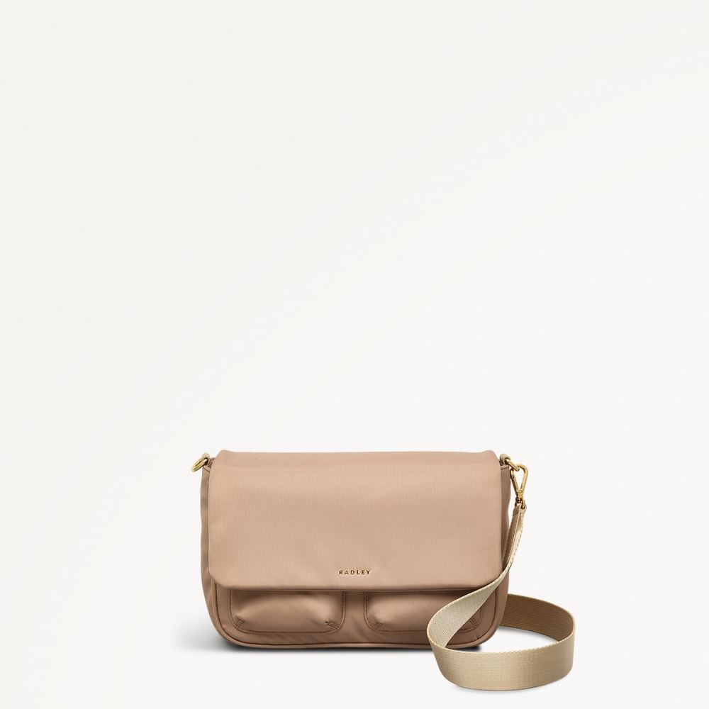Latest Radley London Women's Guildford Grove - Medium Flapover Cross Body - Stone