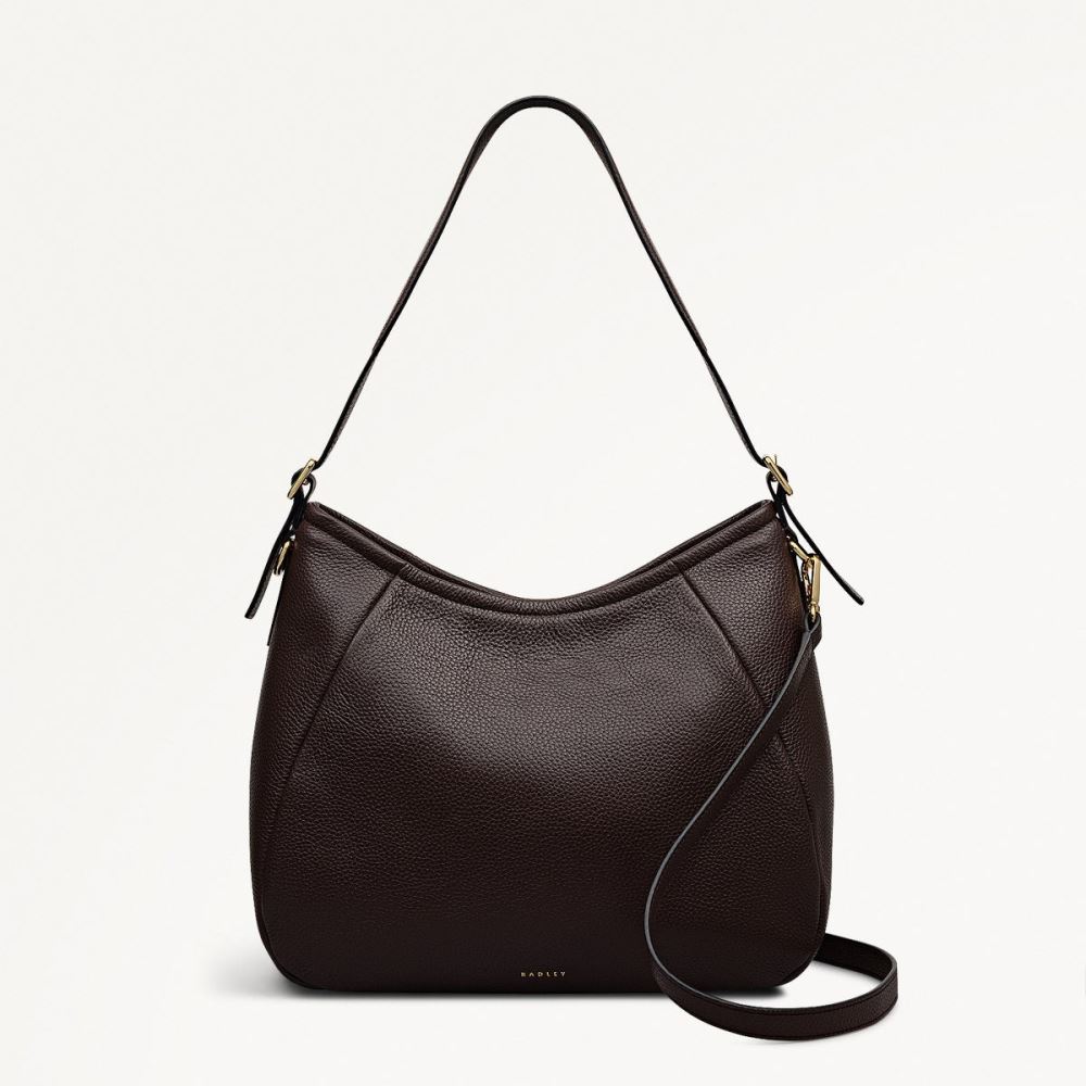 Latest Radley London Women's Eastney Street - Medium Ziptop Shoulder - Dark Oak