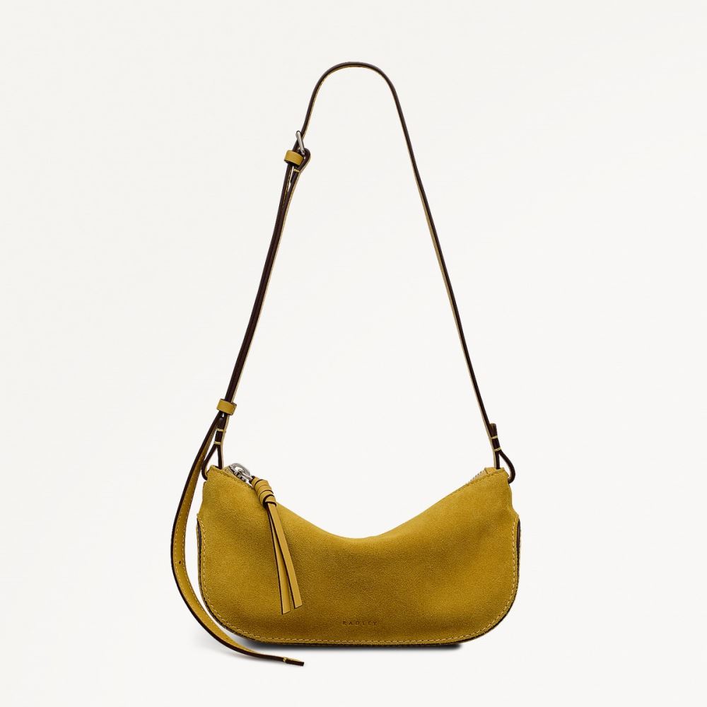 Latest Radley London Women's The Iris - Small Ziptop Cross Body - Ochre