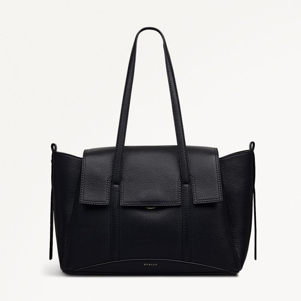 Latest Radley London Women's The Chancery - Medium Flapover Shoulder - Black