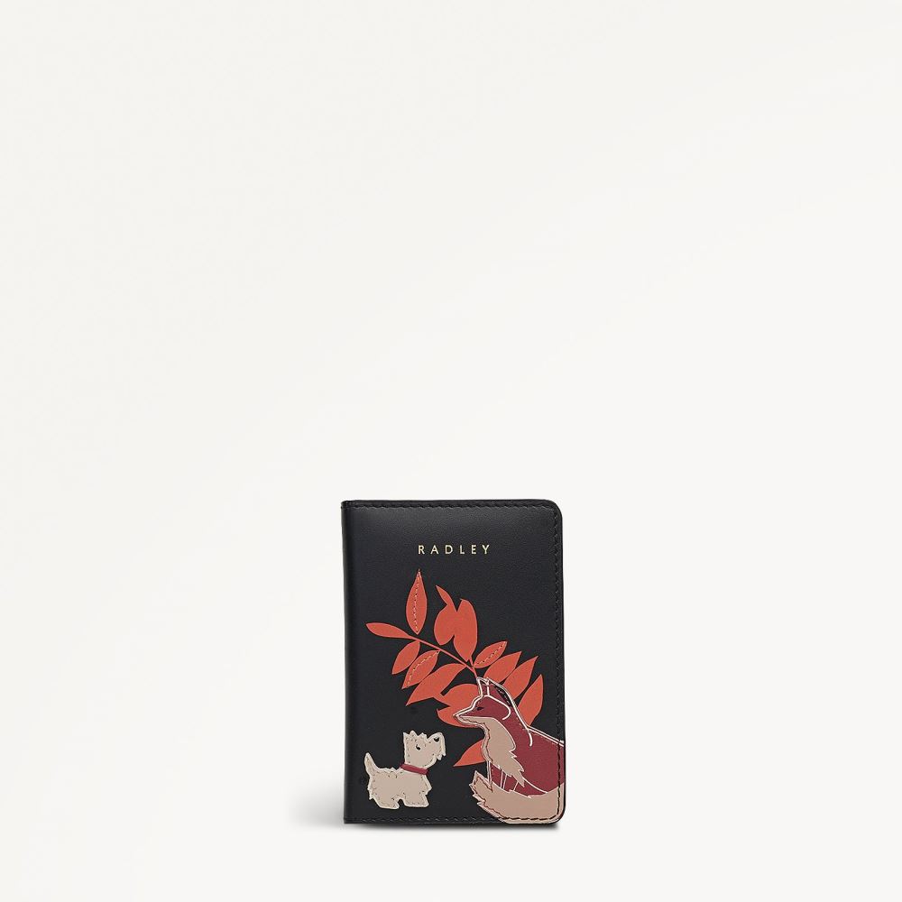 Latest Radley London Women's Fleeting Fox - Small Card Holder - Black