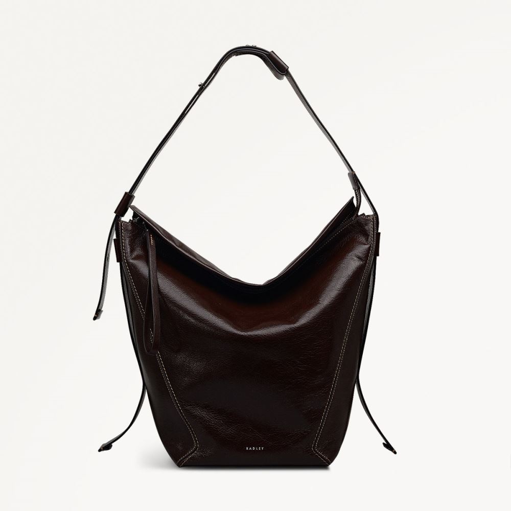 Latest Radley London Women's De Beauvoir - Large Ziptop Shoulder - Dark Oak