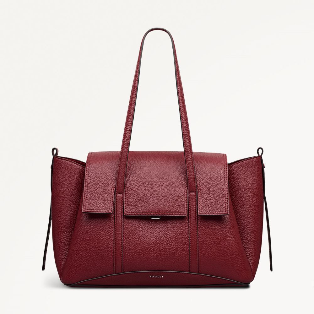 Latest Radley London Women's The Chancery - Medium Flapover Shoulder - Carmine