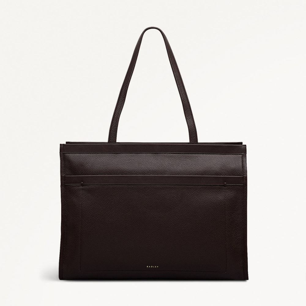 Latest Radley London Women's Alba Place - Large Ziptop Workbag - Dark Oak