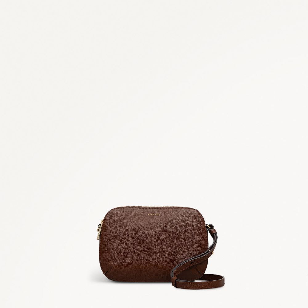 Latest Radley London Women's Dukes Place - Texure - Medium Ziptop Cross Body - Chocolate