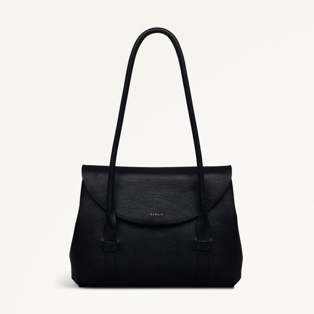 Latest Radley London Women's Briar Hill - Medium Flapover Shoulder - Black