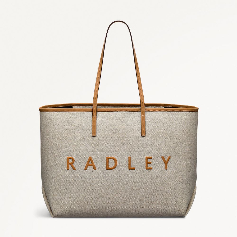 Latest Radley London Women's Sutherland Row - Large Open Top Tote - Saddle