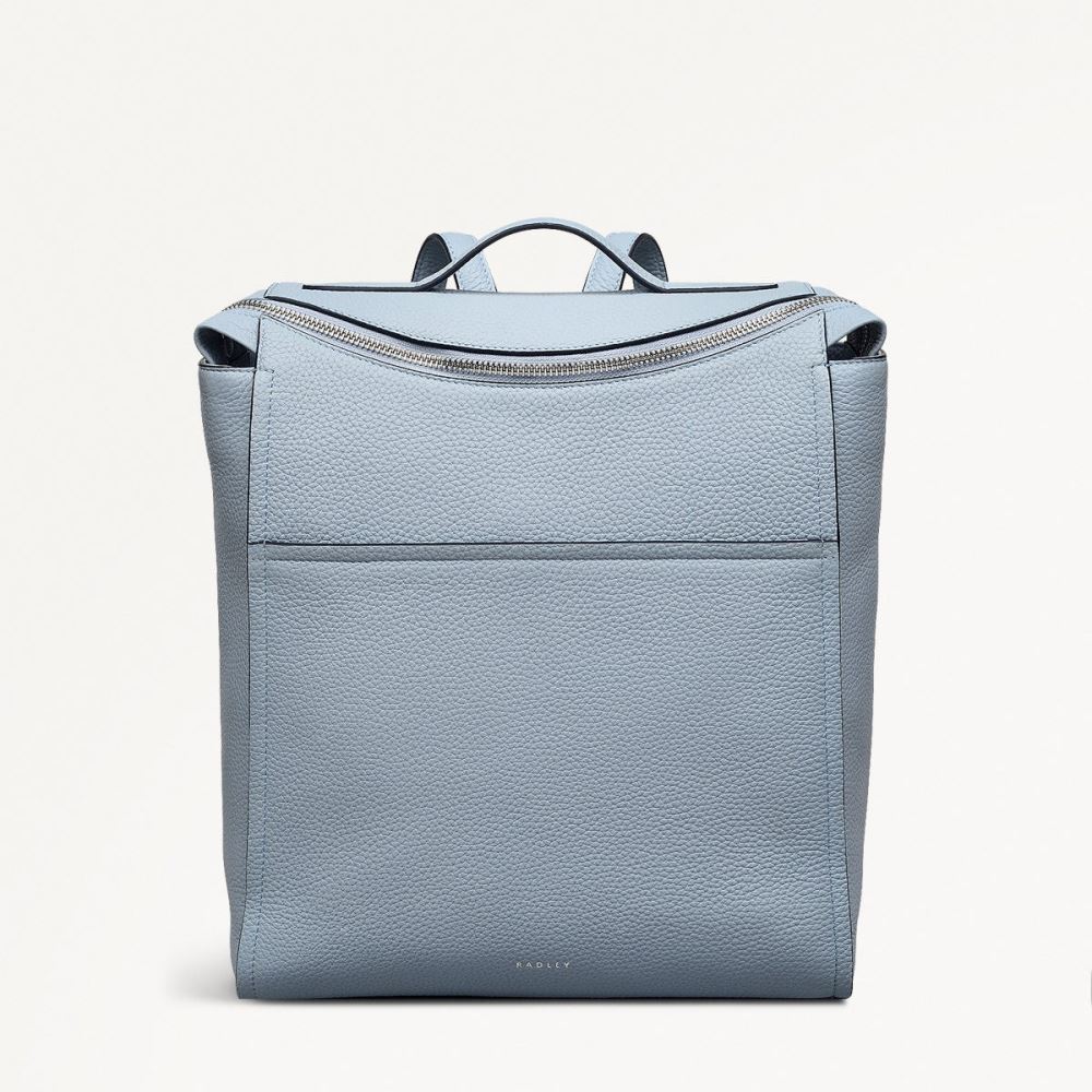 Latest Radley London Women's Oak Street - Medium Ziptop Backpack - Smoke Blue