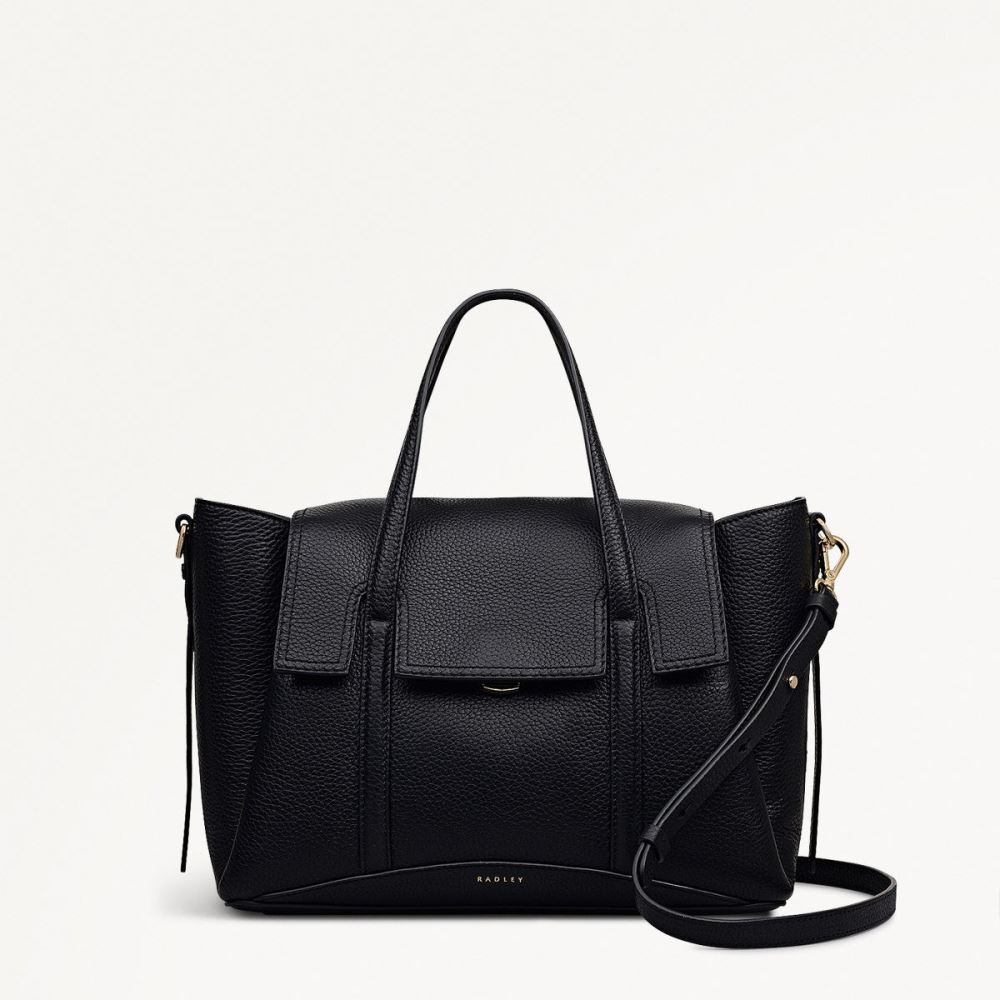 Latest Radley London Women's The Chancery - Medium Flapover Grab - Black