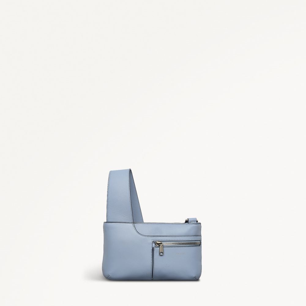 Latest Radley London Women's Pockets Mini - Mini Ziptop Crossbody - Smoke Blue