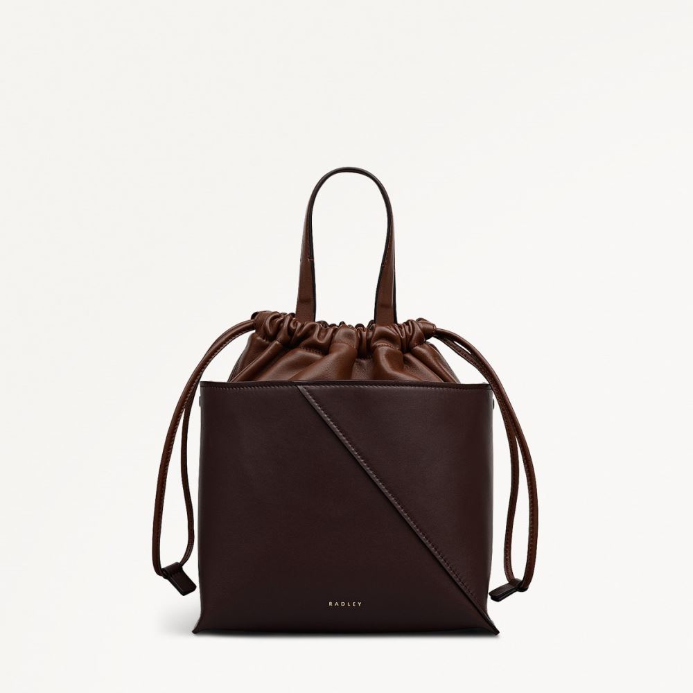 Latest Radley London Women's The Portobello - Small Drawstring Grab - Dark Oak