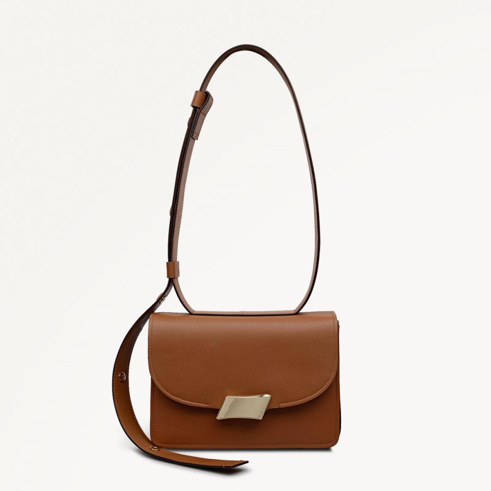 Latest Radley London Women's The Belsize - Small Flapover Shoulder - Toffee