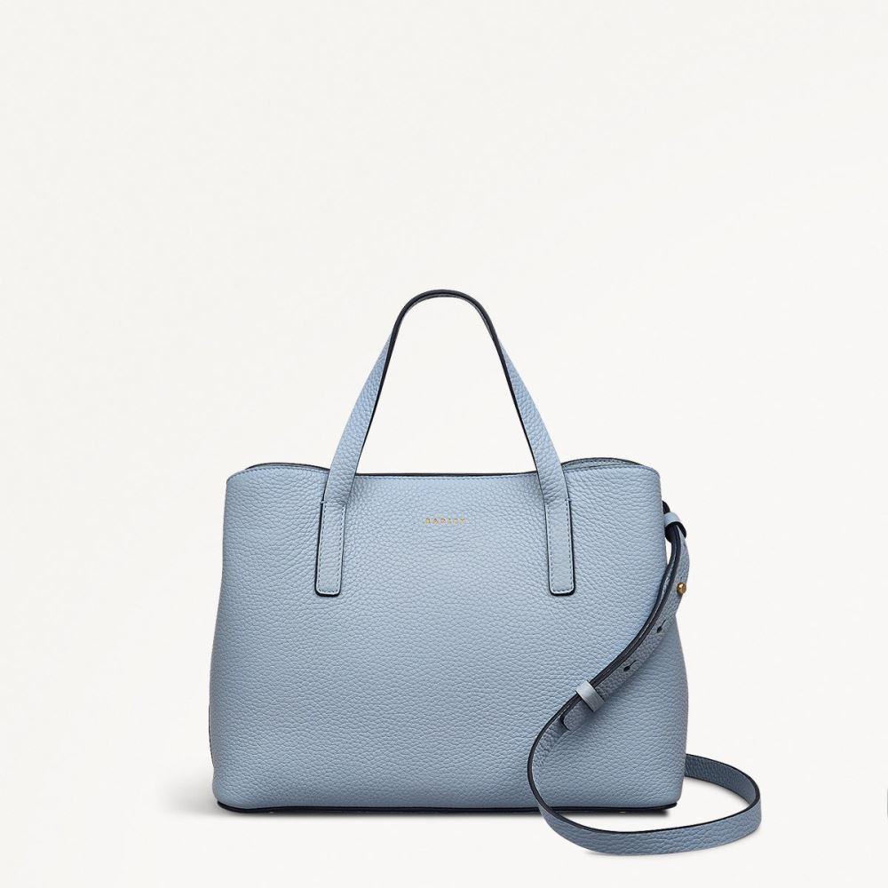 Latest Radley London Women's Dukes Place - Medium Ziptop Grab - Smoke Blue