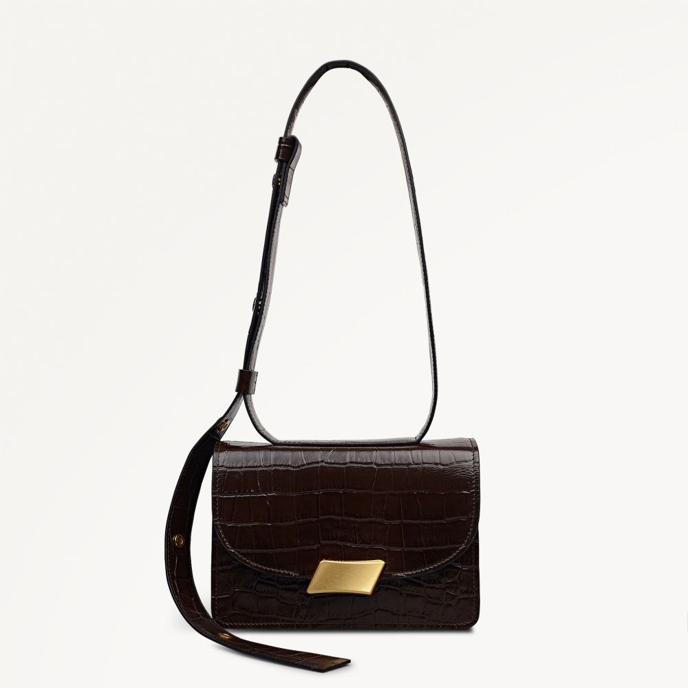 Latest Radley London Women's The Belsize - Small Flapover Shoulder - Dark Oak