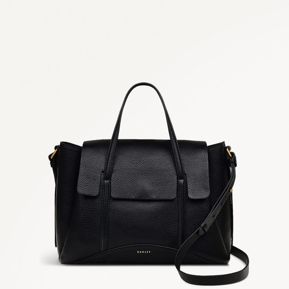 Latest Radley London Women's The Chancery - Medium Flapover Grab - Black