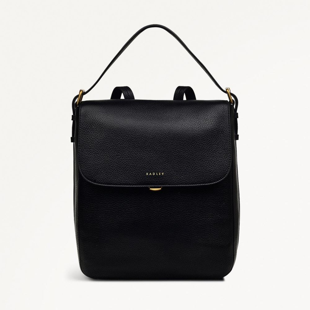 Latest Radley London Women's Grafton Street - Medium Flapover Backpack - Black