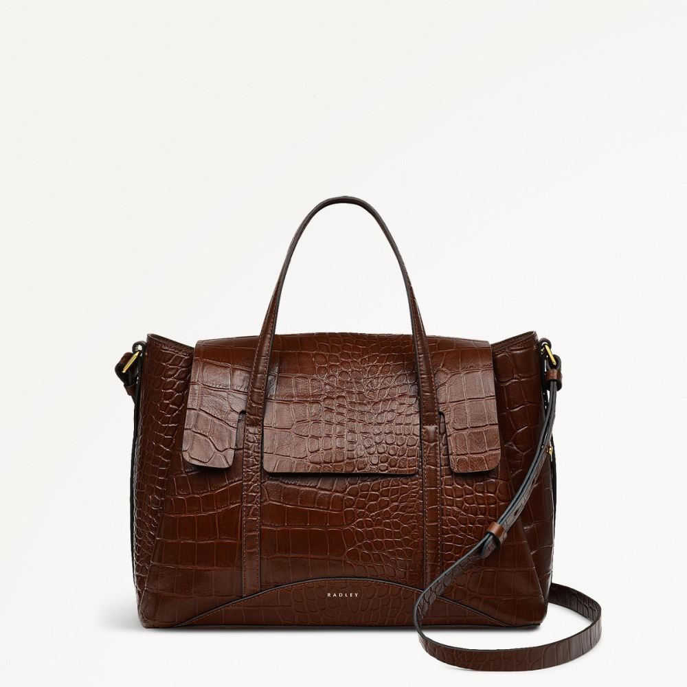 Latest Radley London Women's The Chancery - Medium Flapover Grab - Walnut