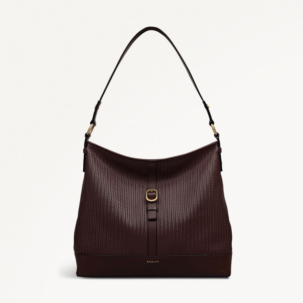 Latest Radley London Women's Ebury - Medium Ziptop Shoulder - Mahogany