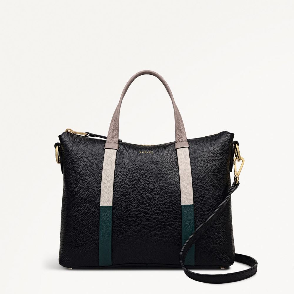 Latest Radley London Women's Waterloo Way - Medium Ziptop Grab - Black