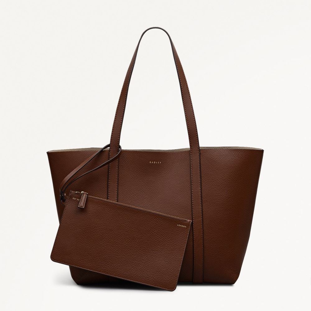 Latest Radley London Women's Hanbury Row - Large Open Top Tote - Chocolate