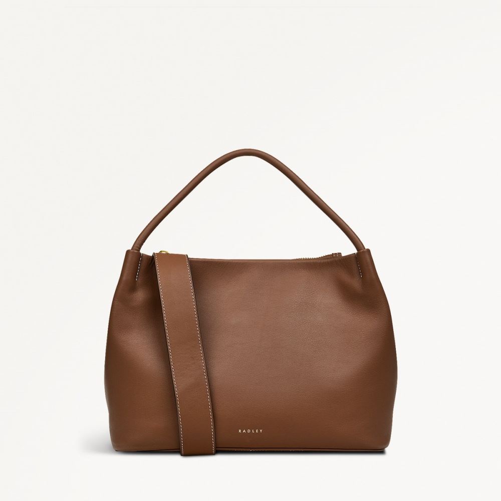 Latest Radley London Women's Ivydale Road - Medium Ziptop Grab - Saddle