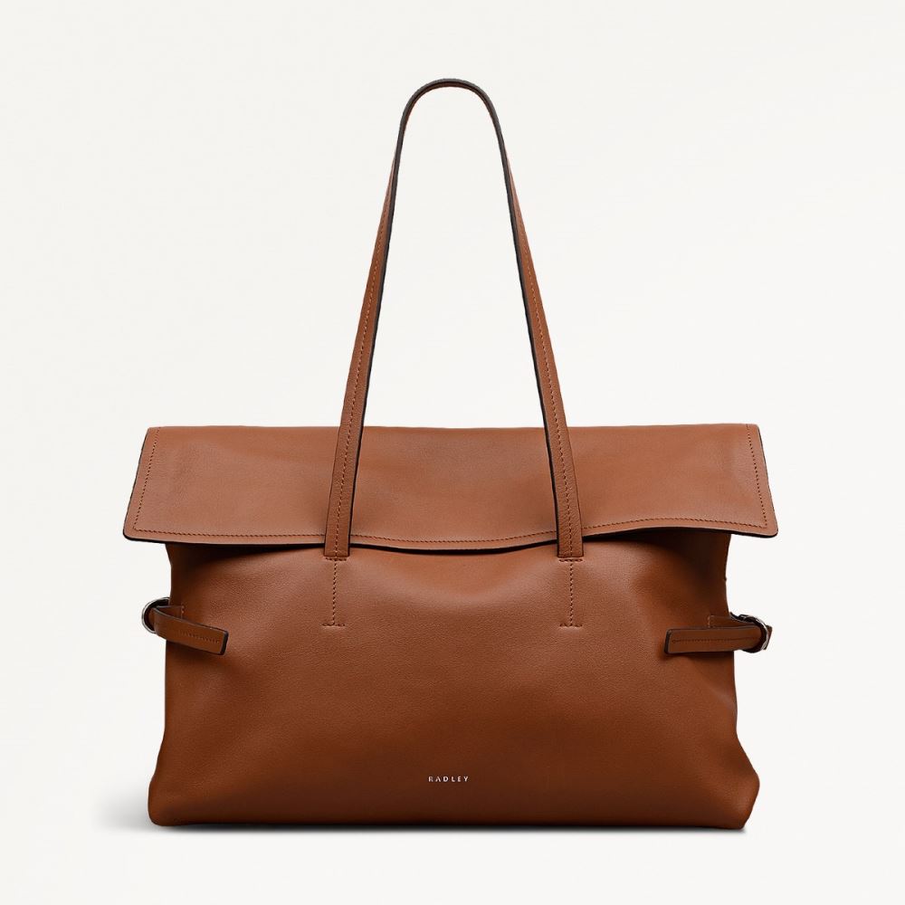 Latest Radley London Women's Fleet Street - Medium Flapover Shoulder - Toffee
