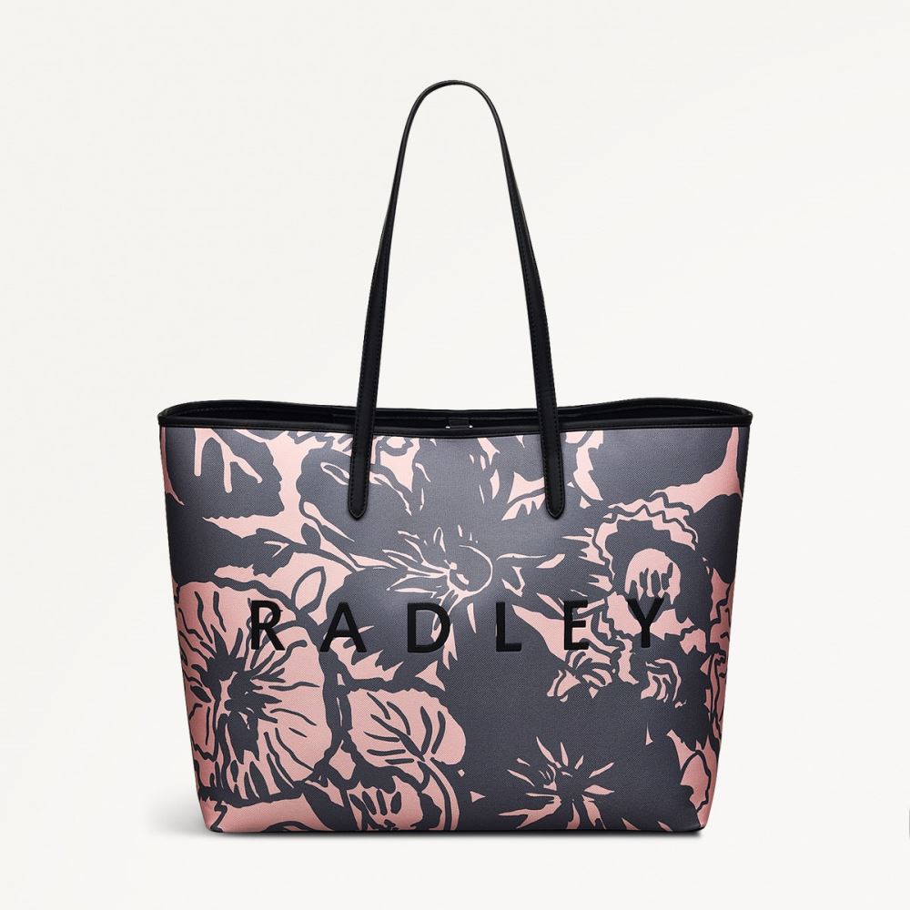 Latest Radley London Women's Southwell Gardens - Floral - Large Open Top Tote - Black