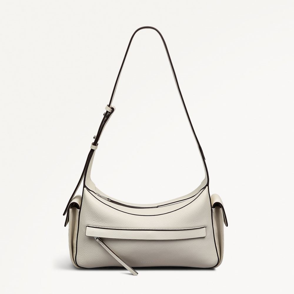 Latest Radley London Women's The Fitzrovia - Small Ziptop Shoulder - Chalk