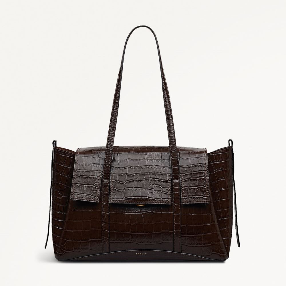 Latest Radley London Women's The Chancery - Large Flapover Shoulder - Dark Oak