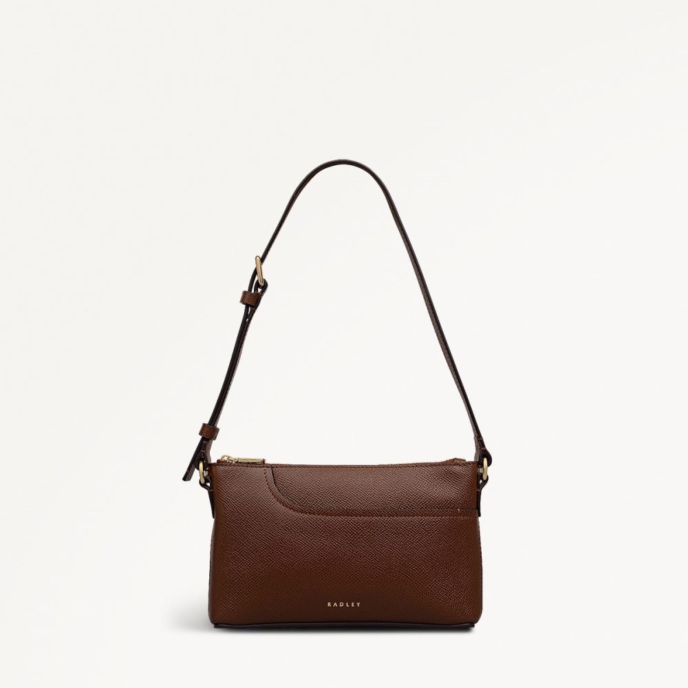 Latest Radley London Women's Pockets - Mini Ziptop Ew Shoulder - Chocolate