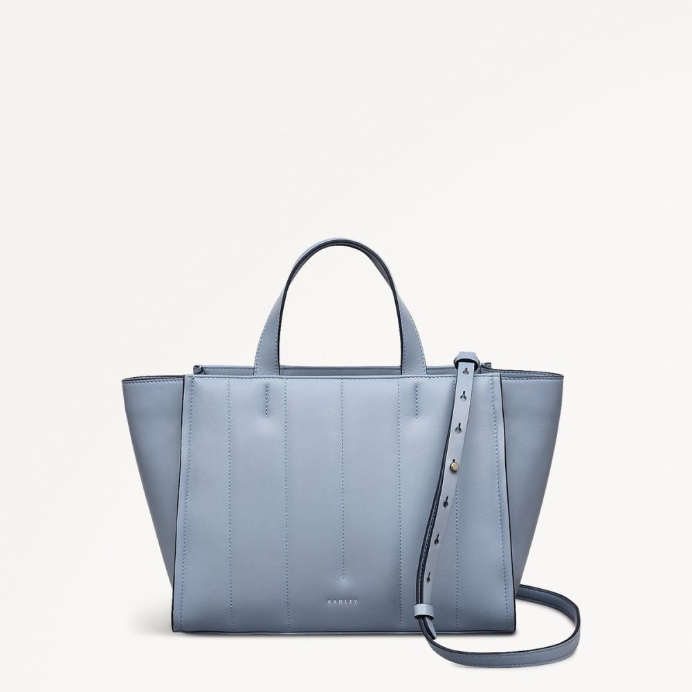 Latest Radley London Women's Oak Street - Medium Ziptop Grab - Smoke Blue