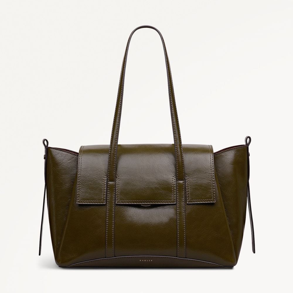 Latest Radley London Women's The Chancery - Medium Flapover Shoulder - Pine Needle