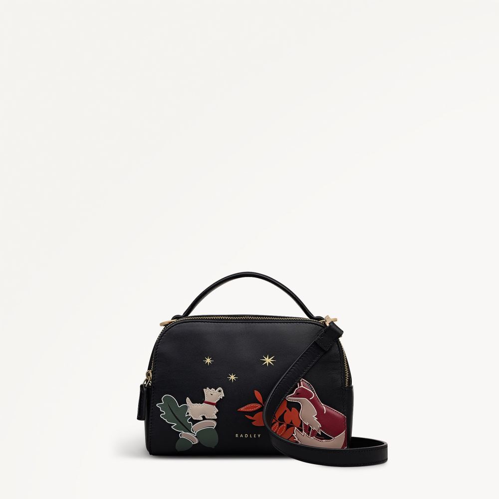 Latest Radley London Women's Fleeting Fox - Small Ziptop Cross Body - Black